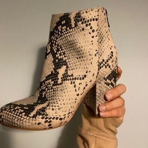 Steve Madden Snakeskin Booties